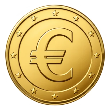 Euro coin sticker