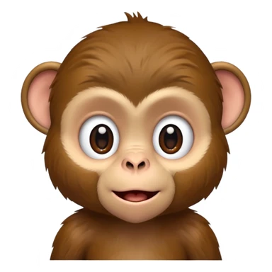 Cute boy monkey  sticker