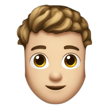 Emojis para chicos deejay sin pelo con auriculares tono de piel blanca para tiktok sticker