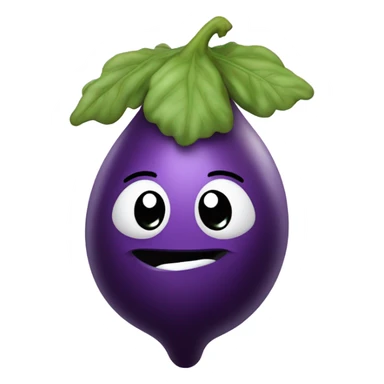 Eggplant shooting water sticker