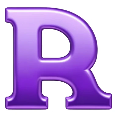 Purple “T” Letter  sticker