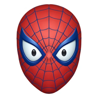 Spiderman face emoji sticker