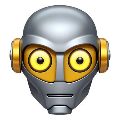 Prompt 13: "…how AI will change the job market."
Graphic: 🤖 Robot head icon (white) glowing yellow eyes.
Animation: Robot pulses with glow.
Background: Transparent.
 sticker