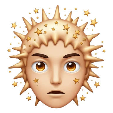 face with exploding mind and stars in eyes sticker
