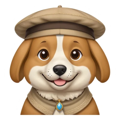 Dog with a kippa and Talit sticker