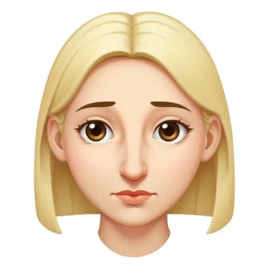 woman bowing on a giant nose sticker