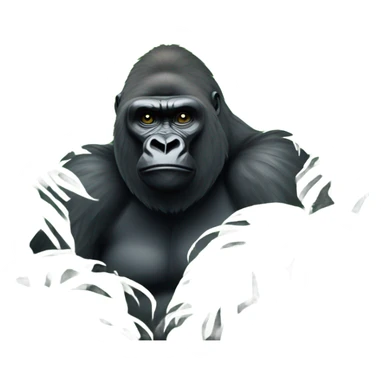 Gorilla in a bush  sticker