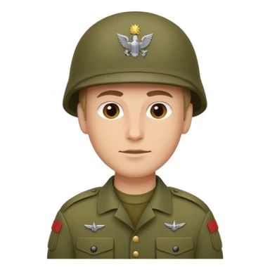 soldier without helmet sticker