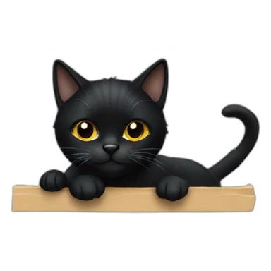 Loustic-black-cat sticker
