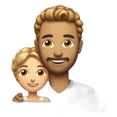 man in love with his wife sticker