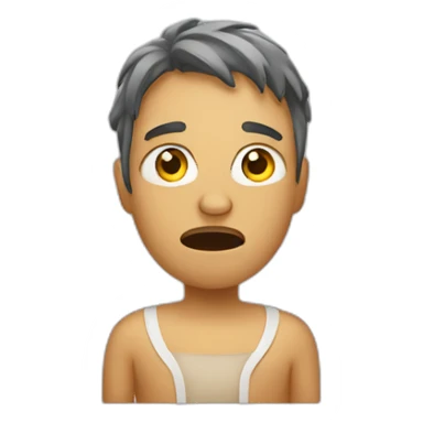 unhealthy person sticker