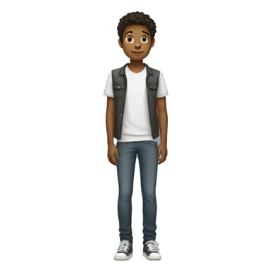 Full length teenager sticker