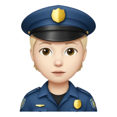 thief, Police hat. sticker