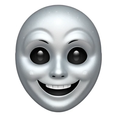 mask Ghost face glitter  sticker