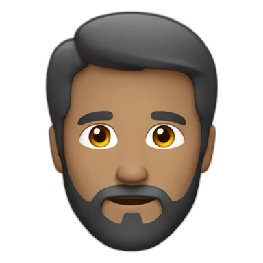 Hombre calvo con barba blanca sticker