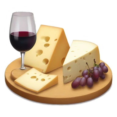 Cheese board and wine  sticker