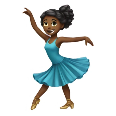 Dancing girl sticker