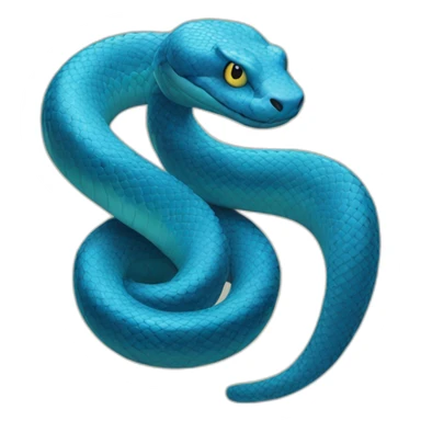 Blue Snake sticker