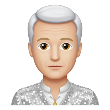 Peter Allen with White Sequin Outfit sticker