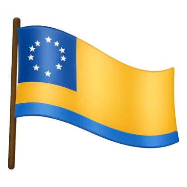 Bandera de color amarillo y azúl oscuro  sticker