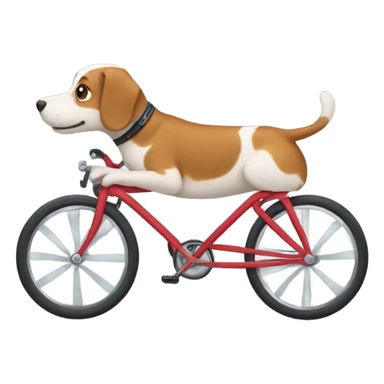 dog on a bike sticker