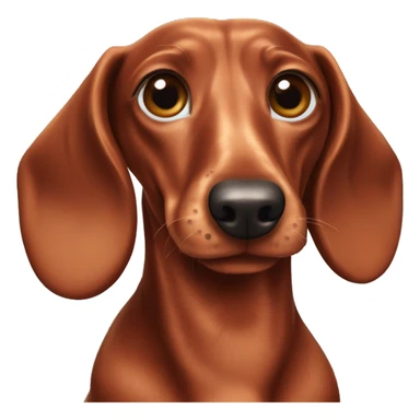 Red dapple dachshund  sticker