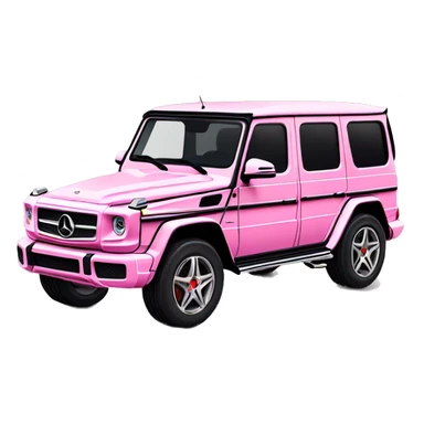 Baby roze Mercedes g wagon sticker