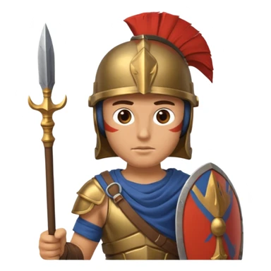 a greek soldier  sticker