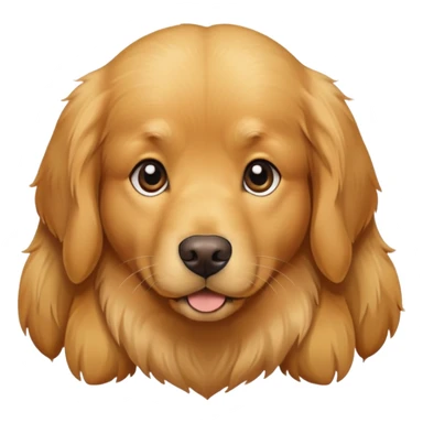 Hearts long hair golden retriever  sticker