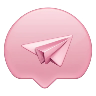 pastel pink Telegram logo variation 2 sticker