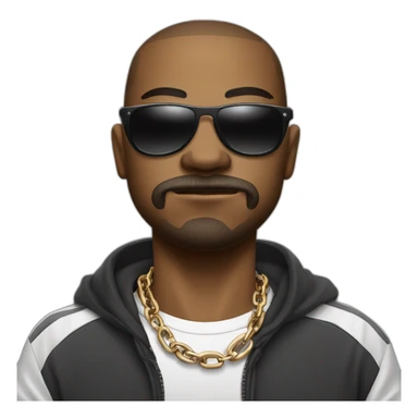 soccer ball wearing chain around neck area with shades on eye area and overall looking like gangster sticker