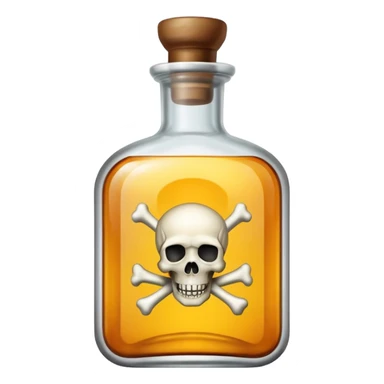 cyanide poison bottle sticker
