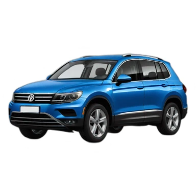 Tiguan volkswagen blue sticker