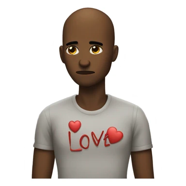 Person being rejected by love sticker