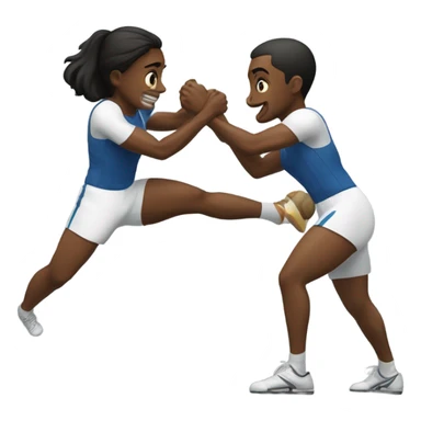 Throwing elbows sticker