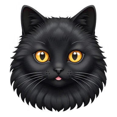 Black cat with white dots  sticker