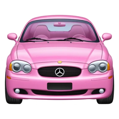 Pink car 2000s sticker