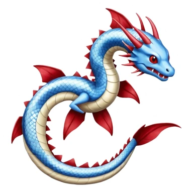 Gyarados-Dratini-Dragonair-fusion-hybrid-creature  sticker