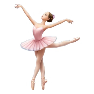 Icon for Ballet: a theater stage with silhouette of a ballerina in an elegant pose, surrounded by spotlight and stage lights. The icon should convey the grace and beauty of ballet, with focus on the dancer and the dramatic lighting. Transparent background. sticker