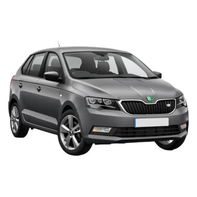 Dark grey Skoda Rapid 2018 spaceback sticker