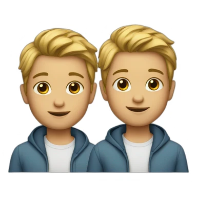 Twin boys sticker