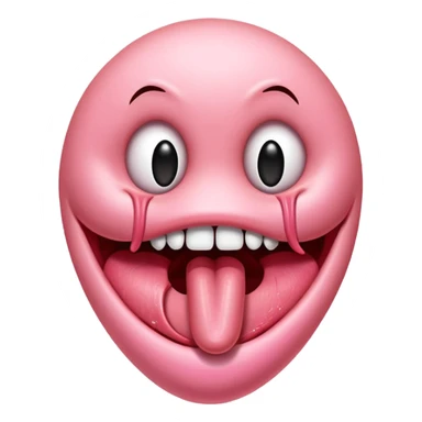 Une langue tendue avec inscrit 99 dessus sticker