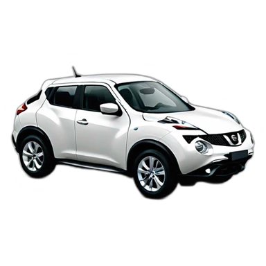 nissan juke blanco con letra A sticker