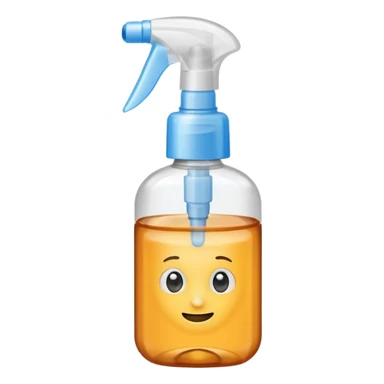 Hand Sanitizer amber spray bottle sticker