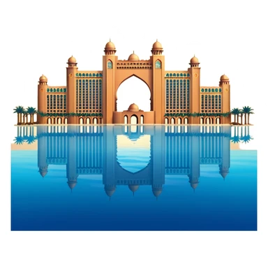 Atlantis the Palm Dubaï at sunset sticker