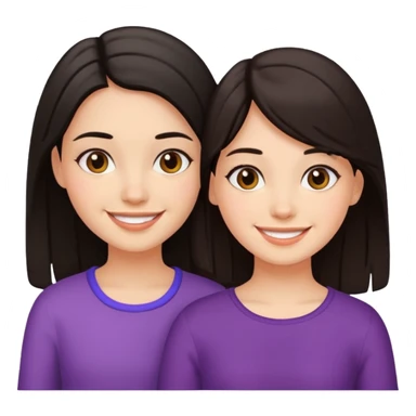 two--girls-best-friends-darkhair-darkhair sticker