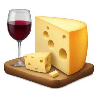 Wine and cheese sticker