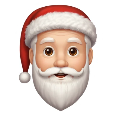 Papai noel rosto  sticker