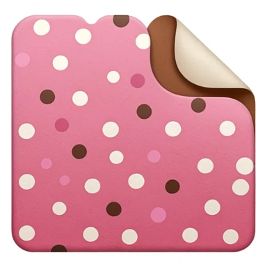 pink and brown polka dot files sticker