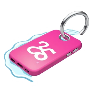 pink and white lululemon keys lost in river  sticker